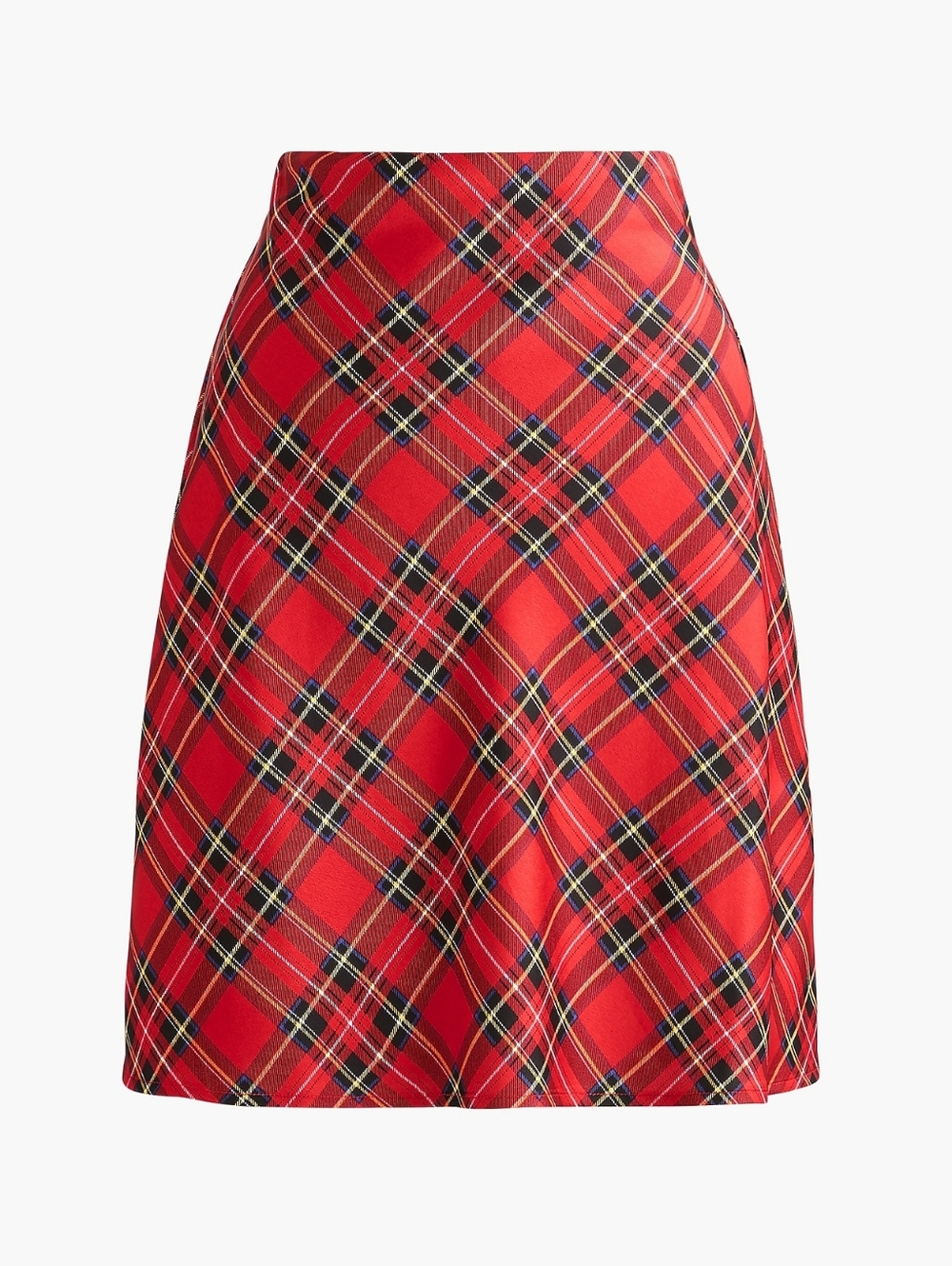 J. Crew Red Black Yellow Plaid A-Line Skirt